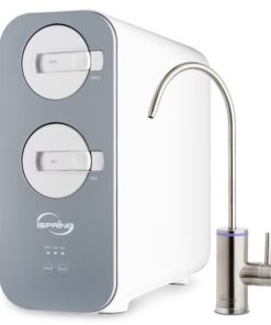 iSpring RO800G Triple-stage Carbon block Reverse Osmosis Filtration Under Sink Water Filtration System with Brushed Nickel Faucet