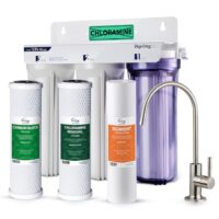 iSpring US31-NC Triple-stage GAC Under Sink Water Filtration System with Brushed Nickel Faucet