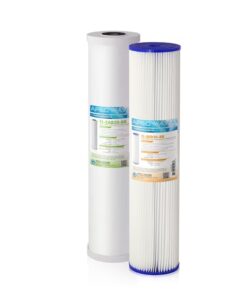 APEC Water 2-Stage FILTER-SET-CB2-20BB 20 Inch Sediment and Whole House 12-Months Replacement Filter 2 -Pack