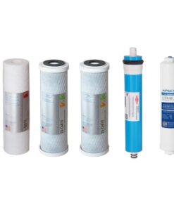 APEC Water ULTIMATE FILTER-MAX45 Stage 1-5 Complete Under Sink 12-Months Replacement Filter 5 -Pack