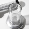 AeroPress Premium Coffee Press, Glass, Stainless Steel & Aluminum Coffee Maker, All-in-One French Press, Pour-Over & Espresso Style Manual Brewer, 2 Min Brew for Less Bitterness, More Flavor, Silver