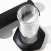 AeroPress Premium Coffee Press, Glass, Stainless Steel & Aluminum Coffee Maker, all-in-One French Press, Pour-Over & Espresso-Style manual brewer, 2 min brew for less bitterness, more flavor (Black)