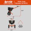 Agri-Fab 45-0614 Broadcast Spreader 130-lb Capacity Compatible with Ice Melt, Salt, Fertilizer, Seed Agri-Fab 45-0614 Broadcast Spreader 130-lb Capacity Compatible with Ice Melt, Salt, Fertilizer, Seed