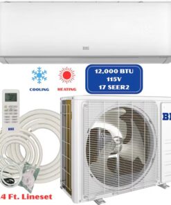 BHI 1 zone 12000-BTU Ductless Mini Split Air Conditioner Heat Pump Included with 115-Volt