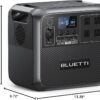 BLUETTI Portable Power Station AC180, 1152Wh LiFePO4 Battery Backup w/ 2 1800W (2700W peak) AC Outlets, 0-80% in 45Min, Solar Generator for Camping, Off-grid, Power Outage