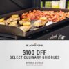 Blackstone 2443 36-in Culinary Omnivore Griddle with Hood 4 -Burner Liquid propane Flat Top Grill