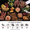 Blackstone 2443 36-in Culinary Omnivore Griddle with Hood 4 -Burner Liquid propane Flat Top Grill