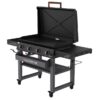 Blackstone 2443 36-in Culinary Omnivore Griddle with Hood 4 -Burner Liquid propane Flat Top Grill