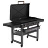 Blackstone 2443 36-in Culinary Omnivore Griddle with Hood 4 -Burner Liquid propane Flat Top Grill