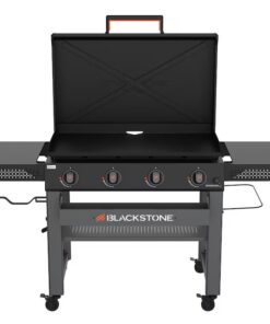 Blackstone 2443 36-in Culinary Omnivore Griddle with Hood 4 -Burner Liquid propane Flat Top Grill
