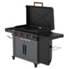 Blackstone 2445 36-in Culinary Griddle with Cabinet and Folding Side Table 4 -Burner Liquid propane Flat Top Grill