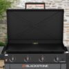 Blackstone 2445 36-in Culinary Griddle with Cabinet and Folding Side Table 4 -Burner Liquid propane Flat Top Grill