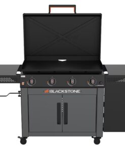 Blackstone 2445 36-in Culinary Griddle with Cabinet and Folding Side Table 4 -Burner Liquid propane Flat Top Grill