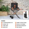 Blackstone 2446 22-in Culinary Omnivore Griddle with Flexfold Legs 361-Sq. in Black Powder Coat Portable Liquid propane Grill