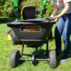 Brinly BS261BH-A 125-lb Capacity Broadcast Tow-Behind Spreader Brinly BS261BH-A 125-lb Capacity Broadcast Tow-Behind Spreader