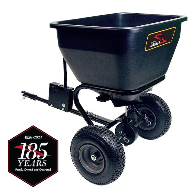 Brinly BS36BH-A 175-lb Capacity Broadcast Tow-Behind Spreader_11zon Brinly BS36BH-A 175-lb Capacity Broadcast Tow-Behind Spreader