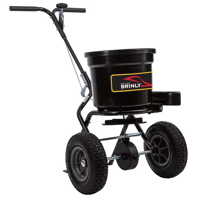 Brinly P20-500BHDF-A Push Spreader Broadcast Spreader 50-lb Capacity Compatible with Ice Melt, Fertilizer, Seed3_11zon Brinly P20-500BHDF-A Push Spreader Broadcast Spreader 50-lb Capacity Compatible with Ice Melt, Fertilizer, Seed