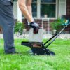 Brinly PSA2-20BH 2 Push Spike Aerator with Galvanized 3D Steel Tines