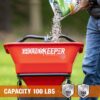Buyers Products 3042650 Groundskeeper Broadcast Spreader 100-lb Capacity Compatible with Ice Melt, Salt, Fertilizer, Seed