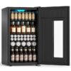 COWSAR W5899SBH 17.52-in W 130 -Can Capacity Black Freestanding Indoor Beverage Refrigerator with Glass Door
