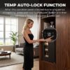 COWSAR W5899SBH 17.52-in W 130 -Can Capacity Black Freestanding Indoor Beverage Refrigerator with Glass Door