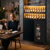 COWSAR W5899SBH 17.52-in W 130 -Can Capacity Black Freestanding Indoor Beverage Refrigerator with Glass Door