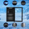 COWSAR W5899SSH 17.5-in W 130 -Can Capacity Stainless Steel Freestanding Indoor Beverage Refrigerator with Glass Door