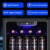 COWSAR W5899SSH 17.5-in W 130 -Can Capacity Stainless Steel Freestanding Indoor Beverage Refrigerator with Glass Door