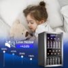COWSAR W5899SSH 17.5-in W 130 -Can Capacity Stainless Steel Freestanding Indoor Beverage Refrigerator with Glass Door