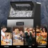 COWSAR Z5845AS 33-lb Ice Storage 100-lb Ice Per day Cubed Ice Maker ( Stainless Steel with Scoop )