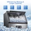 COWSAR Z5845AS 33-lb Ice Storage 100-lb Ice Per day Cubed Ice Maker ( Stainless Steel with Scoop )