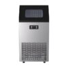 COWSAR Z5845AS 33-lb Ice Storage 100-lb Ice Per day Cubed Ice Maker ( Stainless Steel with Scoop )