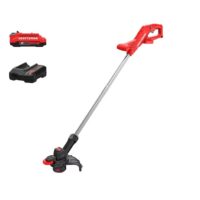 CRAFTSMAN CMCST915D1 V20 20-volt max 10-in Straight Shaft Battery String Trimmer Edger Conversion Capable 2 Ah (Battery Included) (Charger Included)