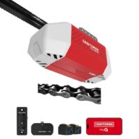 CRAFTSMAN CMXC1220 1/2 HPS Smart Compatible Chain drive Garage Door Opener Wi-Fi Compatibility LED Light