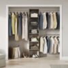 ClosetMaid 10000-02654 BrightWood 4-ft to 9-ft W Tower system Ash Solid Shelving Wood Closet System