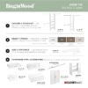 ClosetMaid 10000-02654 BrightWood 4-ft to 9-ft W Tower system Ash Solid Shelving Wood Closet System