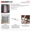 ClosetMaid 10000-02654 BrightWood 4-ft to 9-ft W Tower system Ash Solid Shelving Wood Closet System