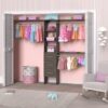 ClosetMaid 10000-02654 BrightWood 4-ft to 9-ft W Tower system Ash Solid Shelving Wood Closet System