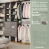 ClosetMaid 10000-02654 BrightWood 4-ft to 9-ft W Tower system Ash Solid Shelving Wood Closet System
