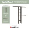 ClosetMaid 10000-02654 BrightWood 4-ft to 9-ft W Tower system Ash Solid Shelving Wood Closet System