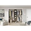 ClosetMaid 10000-02654 BrightWood 4-ft to 9-ft W Tower system Ash Solid Shelving Wood Closet System
