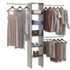 ClosetMaid 10000-02654 BrightWood 4-ft to 9-ft W Tower system Ash Solid Shelving Wood Closet System