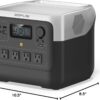 EF ECOFLOW Portable Power Station RIVER 2 Pro, 768Wh LiFePO4 Battery, 70 Min Fast Charging, 4X800W (X-Boost 1600W) AC Outlets, Solar Generator for Outdoor Camping/RVs/Home Use Black