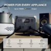 EF ECOFLOW Portable Power Station River 2 Max 500, 499Wh LiFePO4 Battery/ 1 Hour Fast Charging, Up to 1000W Output Solar Generator (Solar Panel Optional) for Outdoor Camping/RVs/Home Use
