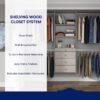 Easy Track OK7272-CG Reach-in Tower system Weathered Grey Solid Shelving Wood Closet System