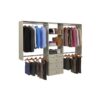 Easy Track OK7272-CG Reach-in Tower system Weathered Grey Solid Shelving Wood Closet System