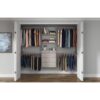 Easy Track OK7272-CG Reach-in Tower system Weathered Grey Solid Shelving Wood Closet System