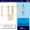 Easy Track OK7272-MJ Reach-in Tower system Honey Blonde Solid Shelving Wood Closet System