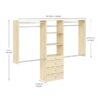 Easy Track OK7272-MJ Reach-in Tower system Honey Blonde Solid Shelving Wood Closet System
