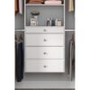 Easy Track OK7272 Reach-in Tower system White Solid Shelving Wood Closet System Easy Track OK7272 Reach-in Tower system White Solid Shelving Wood Closet System